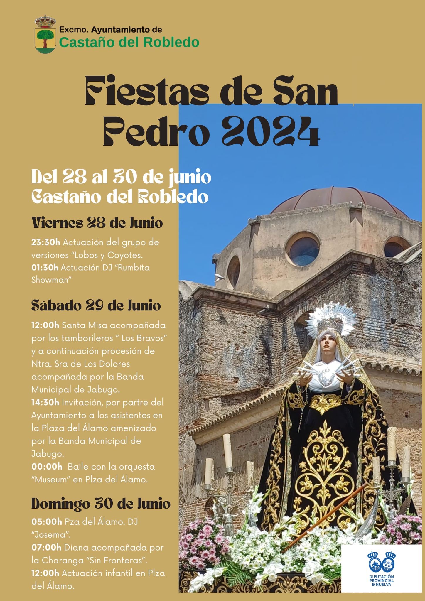 Fiestas patronales en honor a San Pedro 2024 Castaño del Robledo